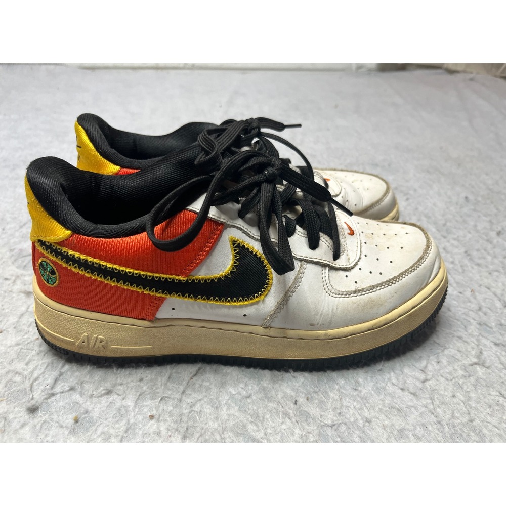 Nike‎ Air Force 1 Low Rayguns White Orange Yellow CU8070-100 Mens Sneakers 6.5Y